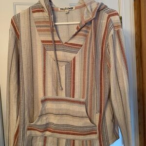 Wallflower Knit Sweater in Cream and Pink